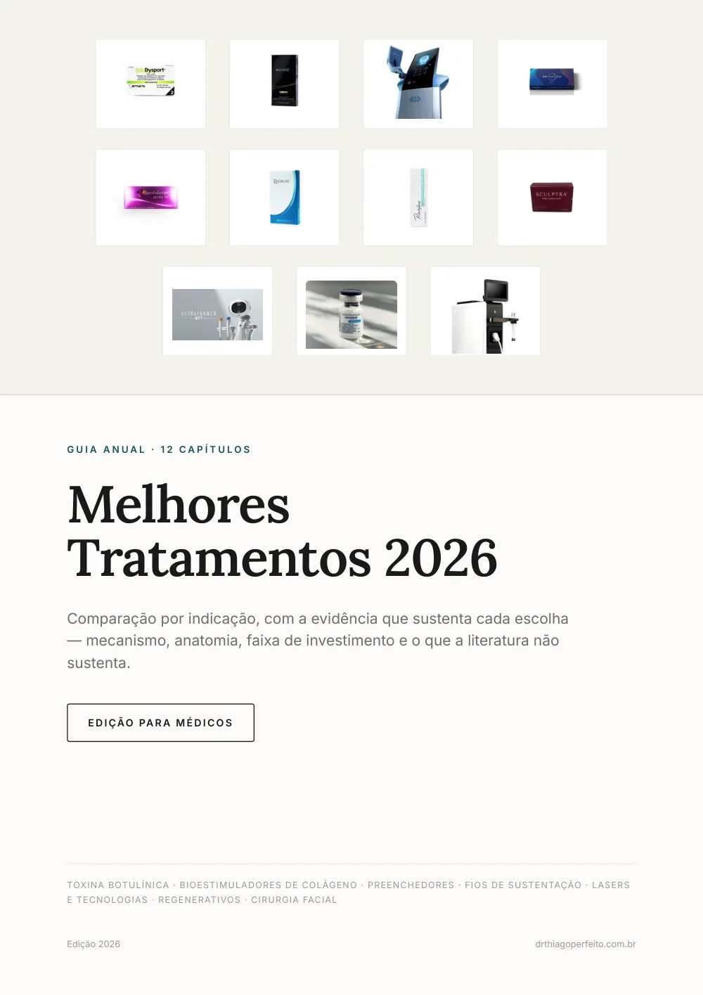 Capa da edição para médicos do Guia Melhores Tratamentos 2026