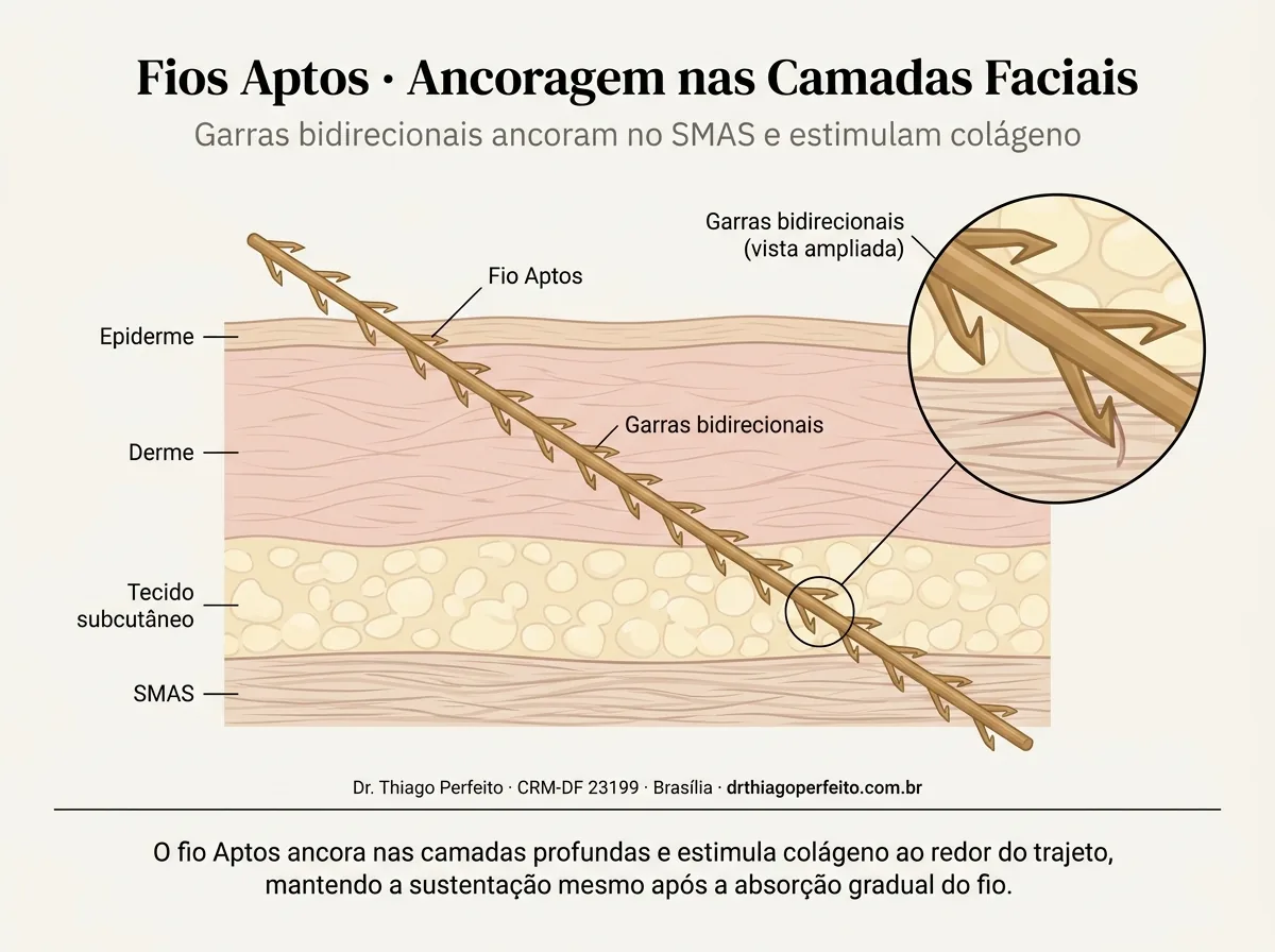 Diagrama anatômico — Fios Aptos