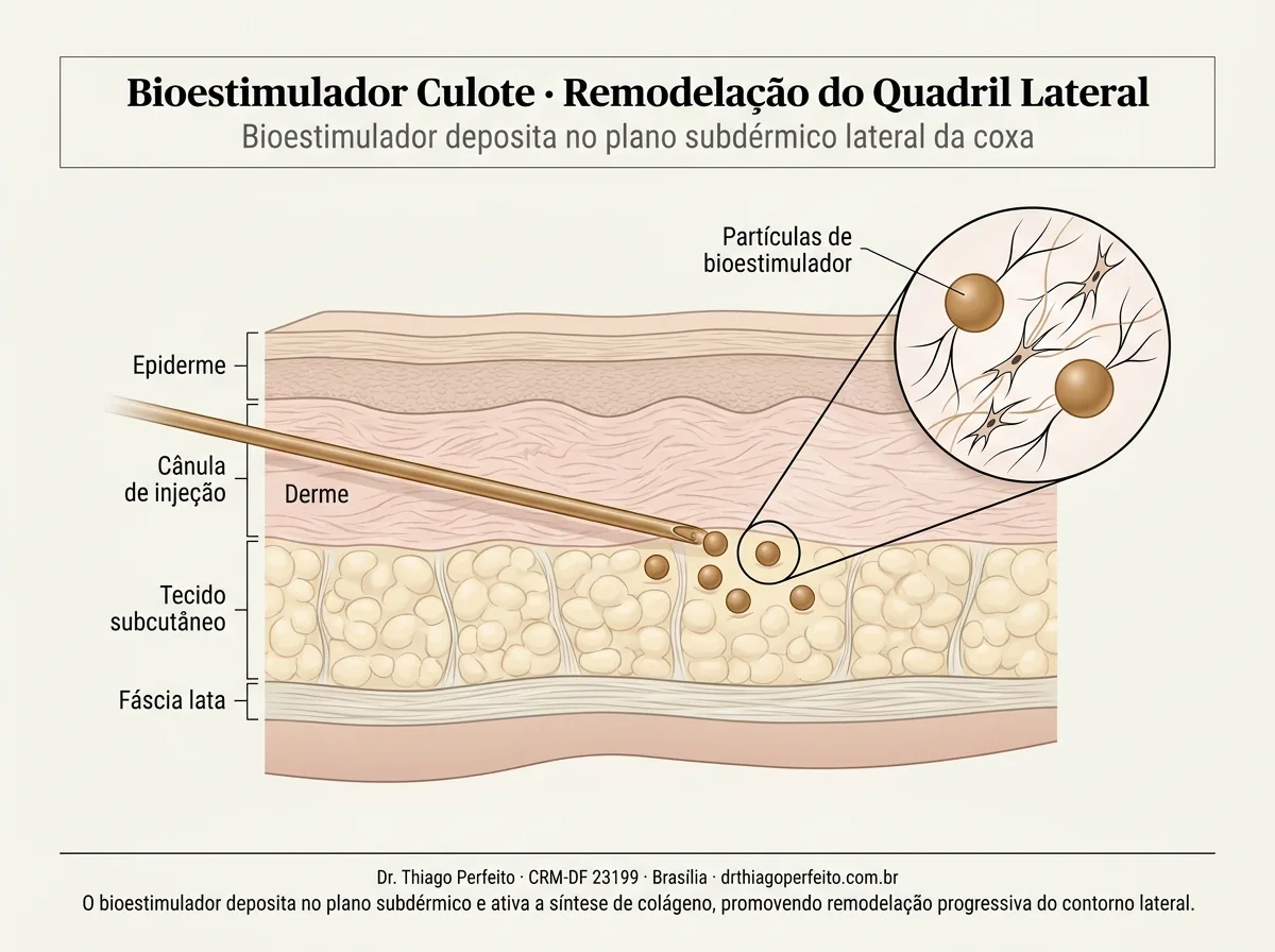 Diagrama anatômico — Tratamento de Culote