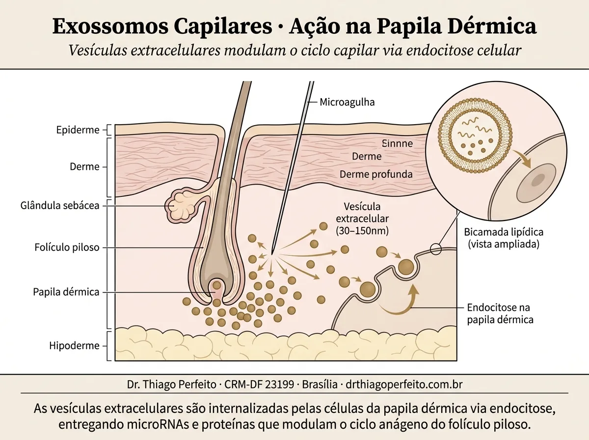 Diagrama anatômico — Exossomos Capilares