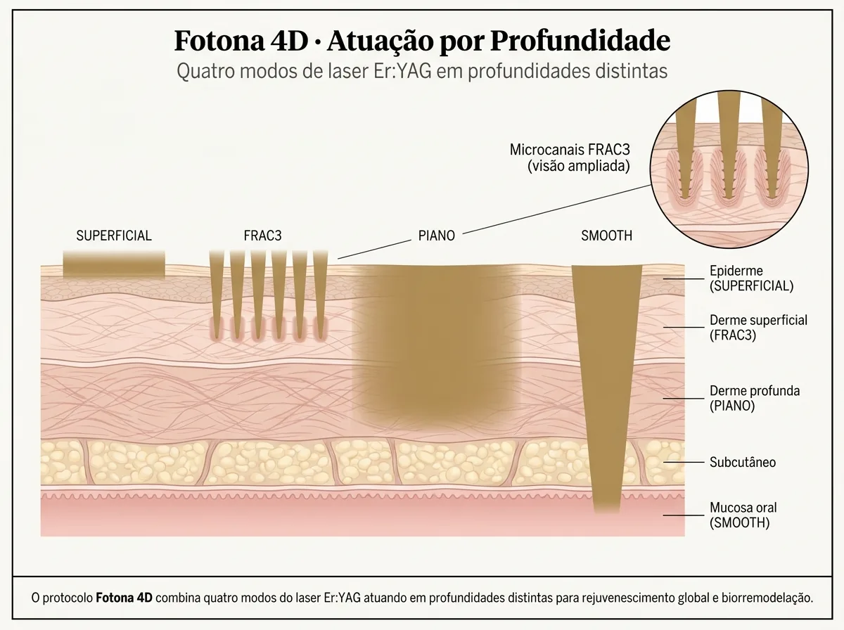 Diagrama anatômico — Fotona 4D