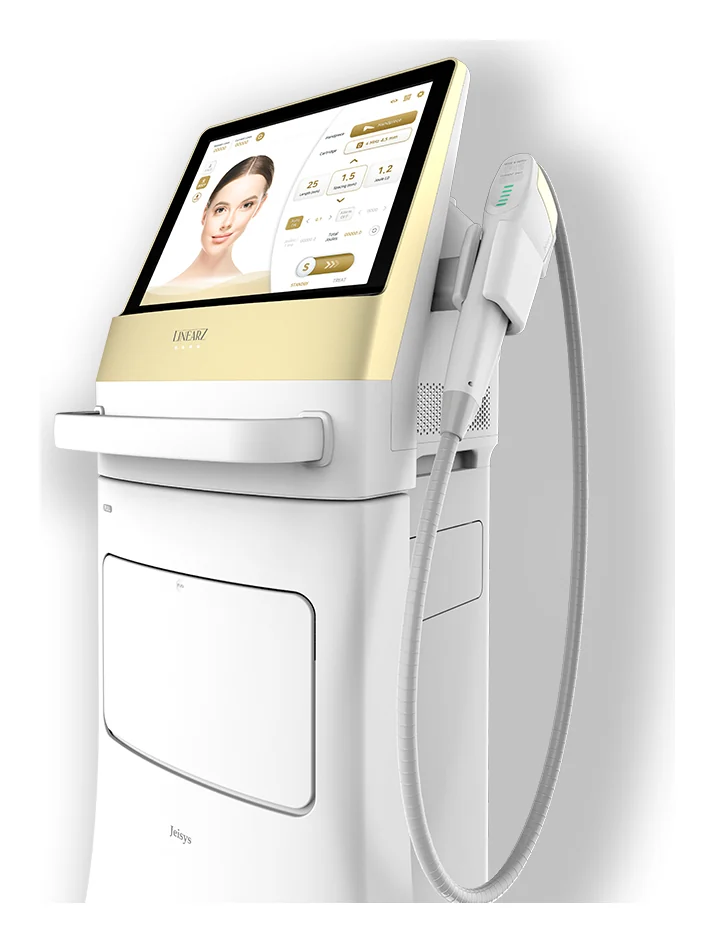 Linear Z (LinearZ, da Jeisys Medical), aparelho de ultrassom focalizado disponível na clínica INTI em Brasília