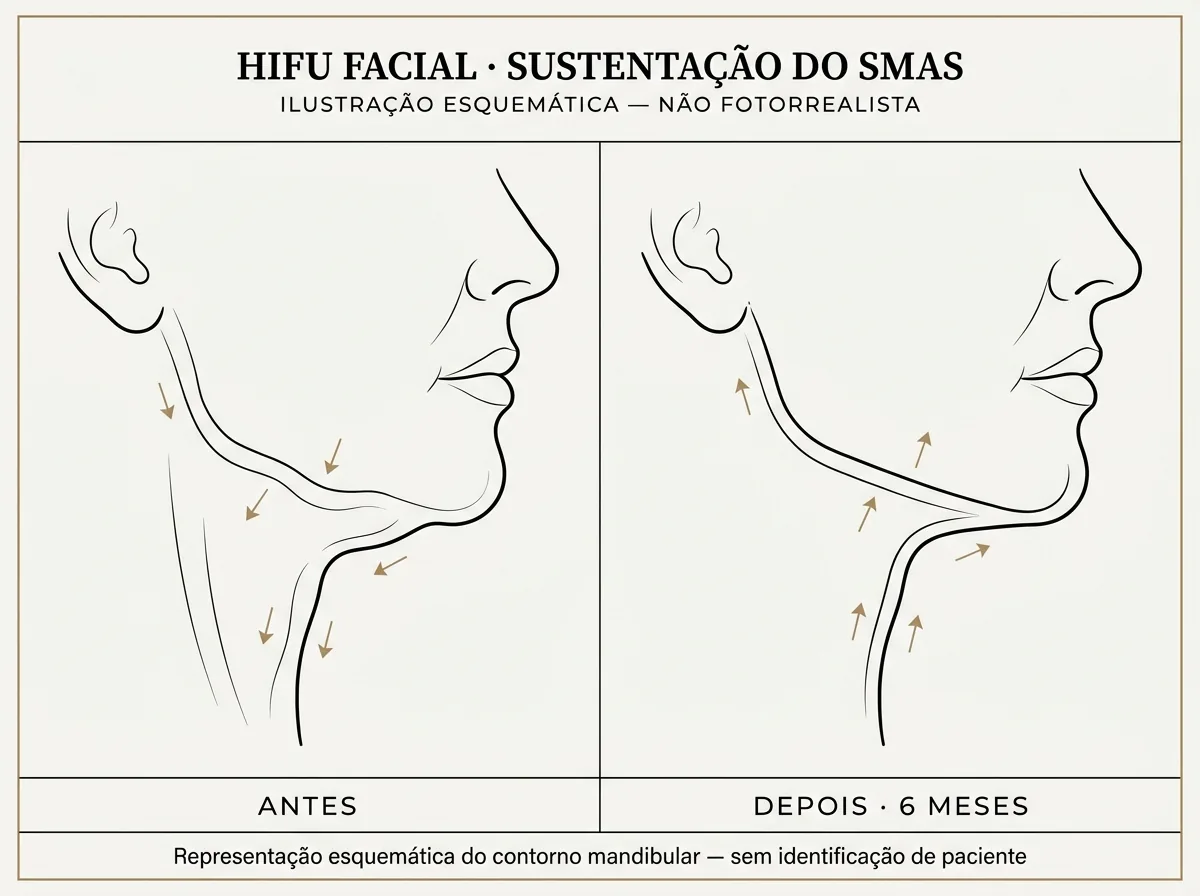 Antes e depois — resultado típico de Oligiox